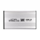 USB 3.0 SATA 2.5'' Hard Drive External Enclosure HDD Mobile Disk Case for Laptop Desktop Silver