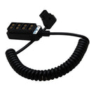 Photo Studio Accessories Male D-Tap B Type Power Tap to 4 Female D-Tap P-Tap Hub Adapter for Photography Power