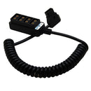 Photo Studio Accessories Male D-Tap B Type Power Tap to 4 Female D-Tap P-Tap Hub Adapter for Photography Power