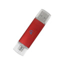 DOVEWILL 2 in 1 OTG Micro USB 2.0 Flash Pen Drive Memory Stick for Android Phone PC Red 64GB