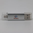 DOVEWILL 2 in 1 OTG Micro USB 2.0 Flash Pen Drive Memory Stick for Android Phone PC Silver 64GB
