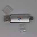 DOVEWILL 2 in 1 OTG Micro USB 2.0 Flash Pen Drive Memory Stick for Android Phone PC Silver 64GB