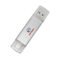 DOVEWILL 2 in 1 OTG Micro USB 2.0 Flash Pen Drive Memory Stick for Android Phone PC Silver 64GB