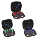 8pcs Bumper Button for Xbox One Elite Controller + Screwdriver +Storage Bag Blue
