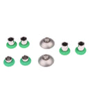 8Pcs Thumb Grips Stick +Bumper Trigger Button for XBOX ONE Elite Controller Green