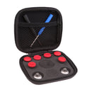 8Pcs Thumb Grips Stick +Bumper Trigger Button for XBOX ONE Elite Controller Red