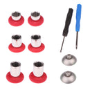 8Pcs Thumb Grips Stick +Bumper Trigger Button for XBOX ONE Elite Controller Red