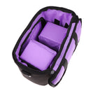 Multi-functional Large Capacity 2in 1 Camera Shoulder Bag Waterproof Backpack Laptop Case Bag Purple