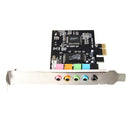 PCI Express PCI-E5.1 Channel 3D Audio 6 Channel Digital Sound Card Windows 7