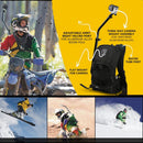 Travel Camera Bag Case Selfie Backpack for GoPro 5/4/3+/3 SJCam Xiaomi Yi Sports Camera