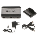 480Mbps High Speed 7 Port USB2.0 Hubs+DC Power Adapter For PC Mac Win 10 Plug and Play