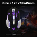 4000DPI Optical Adjustable 6D Button Wired Gaming Game Mice for Laptop PC Black