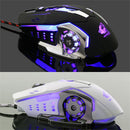 4000DPI Optical Adjustable 6D Button Wired Gaming Game Mice for Laptop PC Black