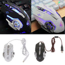 4000DPI Optical Adjustable 6D Button Wired Gaming Game Mice for Laptop PC White