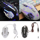 4000DPI Optical Adjustable 6D Button Wired Gaming Game Mice for Laptop PC White