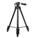 VT-930 Camera Tripod with 1/4" Screw Pan Tilt Head & Phone Clip for DSLR