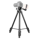 VT-930 Camera Tripod with 1/4" Screw Pan Tilt Head & Phone Clip for DSLR