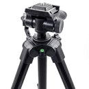 VT-930 Camera Tripod with 1/4" Screw Pan Tilt Head & Phone Clip for DSLR