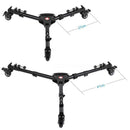 Universal Photography Heavy Duty Tripod Dolly w/ Wheels Adjustable Leg Mount