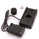 LP-E6 Dummy Battery F-970 Power Supply Plate Mount for Canon 5D2 5D3 7D 60D Black