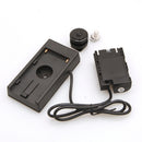 LP-E6 Dummy Battery F-970 Power Supply Plate Mount for Canon 5D2 5D3 7D 60D Black