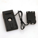 LP-E6 Dummy Battery F-970 Power Supply Plate Mount for Canon 5D2 5D3 7D 60D Black