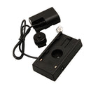 LP-E6 Dummy Battery F-970 Power Supply Plate Mount for Canon 5D2 5D3 7D 60D Black