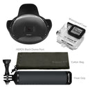 Shoot Port lotus Shape Dome Port Underwater Camera Cover Lens Shell Case for Gopro Hero 5 Camera