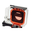 Underwater Sea Diving Lens Filter Cap for GoPro Hero 3+ 4 Waterproof Housing Case Red