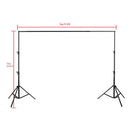10ft Adjustable Background Support Stand Photo Backdrop Kit Photography