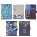 Flower Pattern Ultra Slim Magnetic PU Leather Smart Cover Case for Amazon Kindle Paperwhite 1/2/3