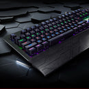 104 Keys K-26 Ergonomic Backlit Gaming Mechanical USB Wired Keyboard Black