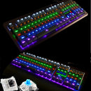 104 Keys K-26 Ergonomic Backlit Gaming Mechanical USB Wired Keyboard Black