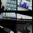 104 Keys K-26 Ergonomic Backlit Gaming Mechanical USB Wired Keyboard Black