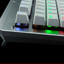 104 Keys K-26 Ergonomic Backlit Gaming Mechanical USB Wired Keyboard Silver