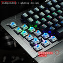 104 Keys K-26 Ergonomic Backlit Gaming Mechanical USB Wired Keyboard Silver