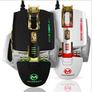 4000DPI 7D USB Wired Computer PC Mechanical Gaming Mouse LED Backlight Black