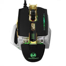 4000DPI 7D USB Wired Computer PC Mechanical Gaming Mouse LED Backlight Black