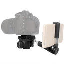 Camera Tripod Pan Tilt Head with Quick Release Plate Phone Clip for Tripod