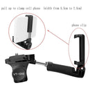 Camera Tripod Pan Tilt Head with Quick Release Plate Phone Clip for Tripod