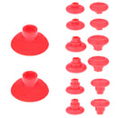 14 in 1 Removable Thumb Stick Grip Cap Replacement for PS4 Xbox One Red