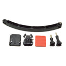 Helmet Extension Self Photo Arm Holder+Curved Adhesive Mount for GoPro 5 4 3 SJCAM SJ6000 Camera