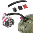 Helmet Extension Self Photo Arm Holder+Curved Adhesive Mount for GoPro 5 4 3 SJCAM SJ6000 Camera