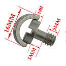 Mini 1/4'' D-Ring Screw Stainless Steel for Camera Tripod Quick Release Plate