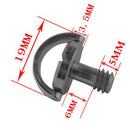 Mini 1/4'' D-Ring Screw Stainless Steel for DSLR Cam Camcorder Camera Tripod Quick Release QR Plate LS012