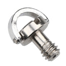 Mini 1/4'' D-Ring Screw Stainless Steel for DSLR Cam Camcorder Camera Tripod Quick Release QR Plate LS-034