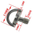Mini 1/4'' D-Ring Screw Stainless Steel for DSLR Cam Camcorder Camera Tripod Quick Release QR Plate LS-034