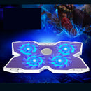 4 Fans LED USB Adjustable Stand Pad Cooler for Laptop Notebook 10"-17"