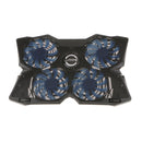 LED Adjustable Stand USB 4 Fan Cooling Cooler Pad for 10"-17" Laptop PC