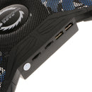 LED Adjustable Stand USB 4 Fan Cooling Cooler Pad for 10"-17" Laptop PC